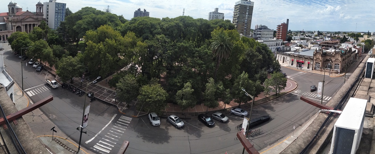 La plaza Gral Ramirez de Concepción del Uruguay