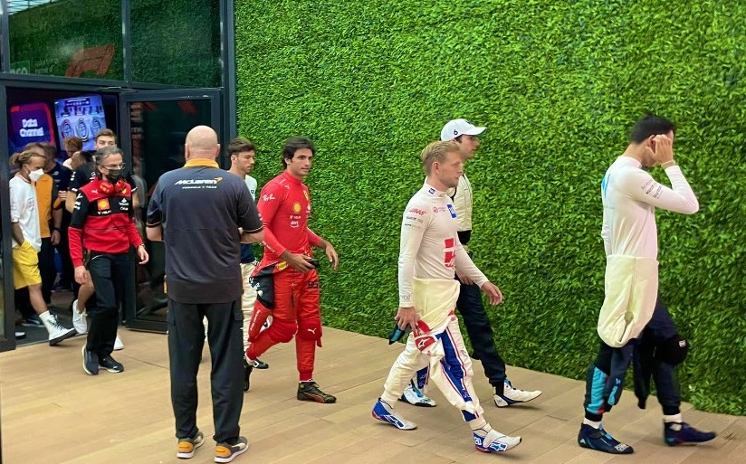 Los pilotos de F1 reunidos en Jeddah