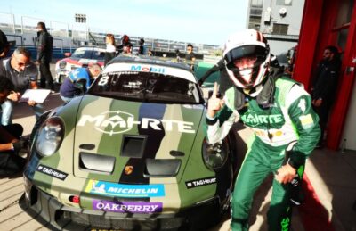 El primer ganador festeja en Termas de Río Hondo