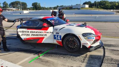 Diego Azar giró en Road Atlanta