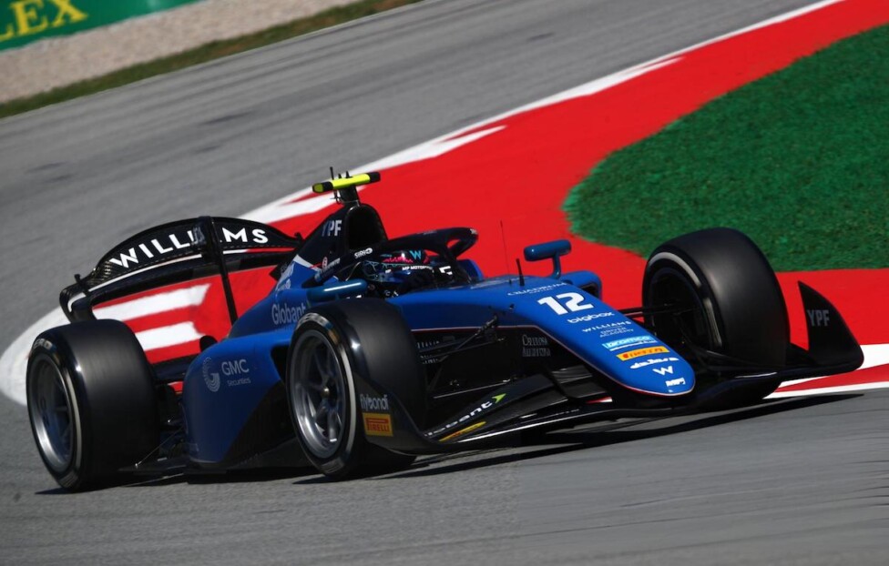 Colapinto quedó 3º en la clasificación catalana de FIA F2