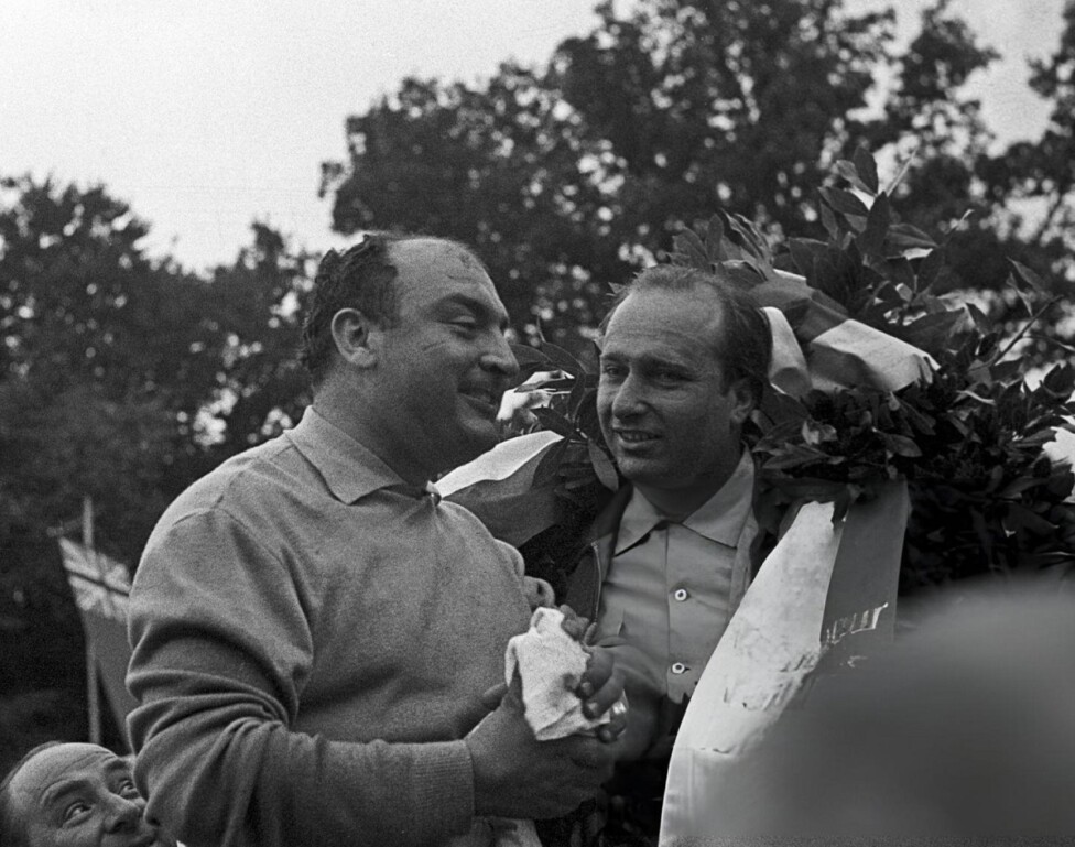 Froilán González Juan Manuel Fangio Suiza 1954