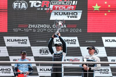 TCR World Tour Giroalmi Zhuzhou podio