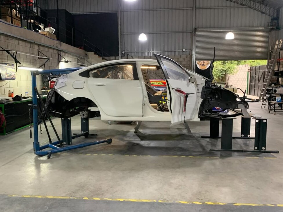 La foto que subió Spataro del Chevrolet Cruze en construcción.