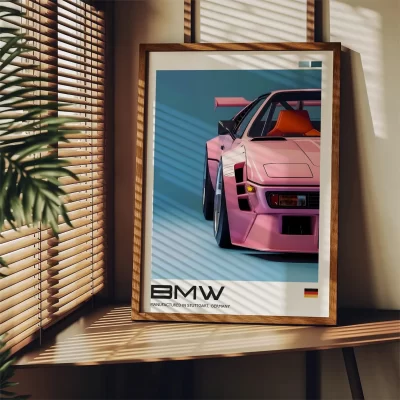 Cuadro Deportivo Rosa BMW M1