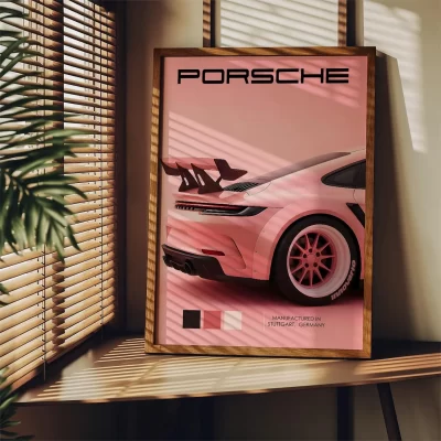 Cuadro Minimalista de Coche Deportivo